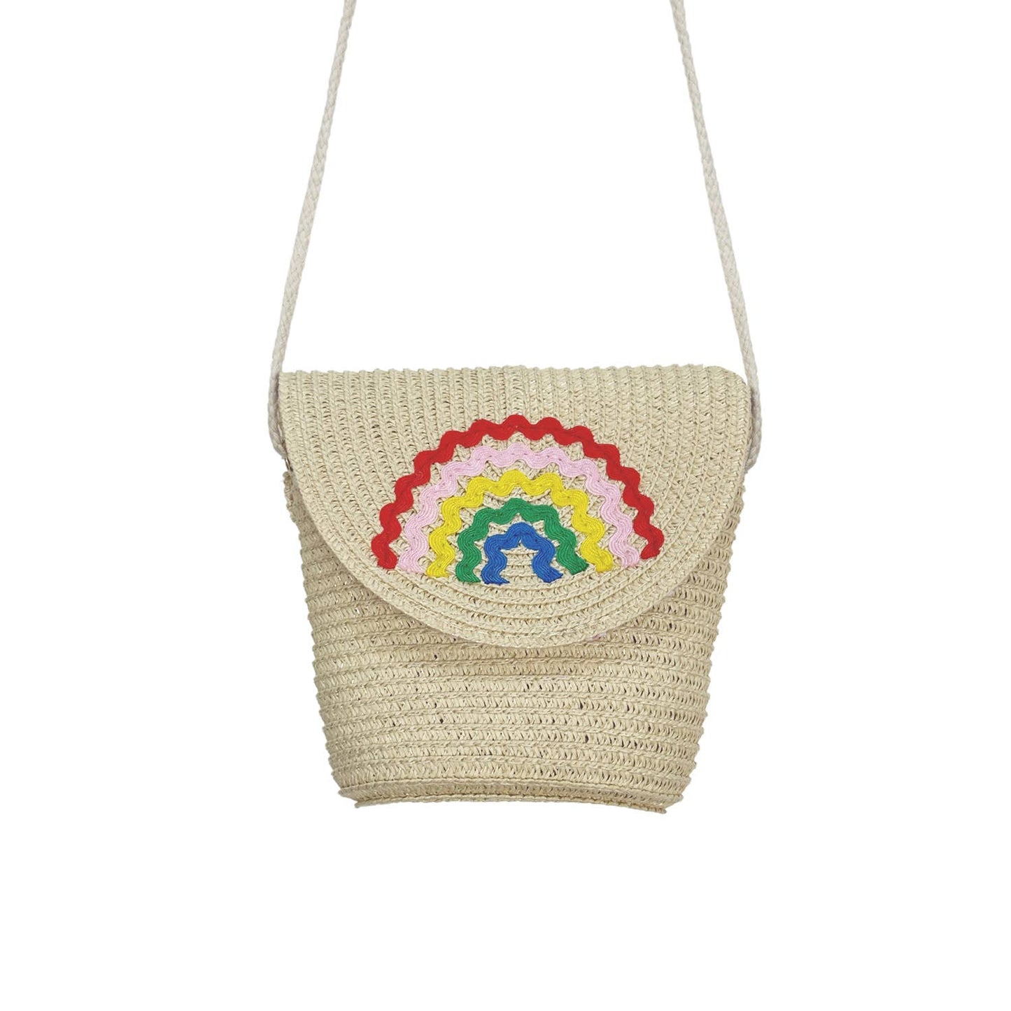 Ric Rac Rainbow Basket Bag