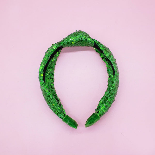 Kid's Sequin Knot Headband | Red