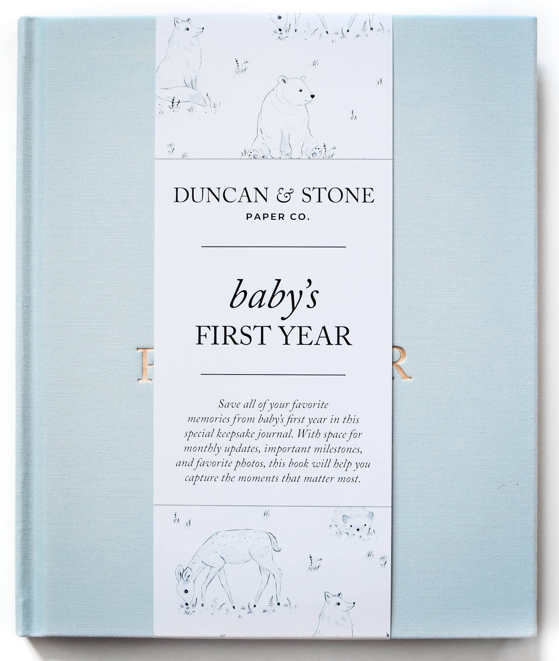 Baby's First Year Memory Book & Photo Album |  Dusty Rose