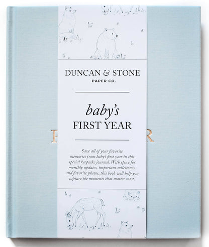 Baby's First Year Memory Book & Photo Album |  Dusty Rose