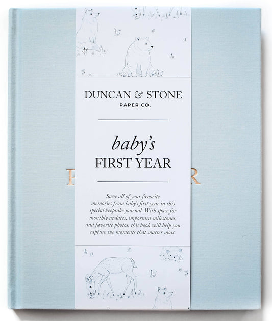 Baby's First Year Memory Book & Photo Album | Dusty Rose