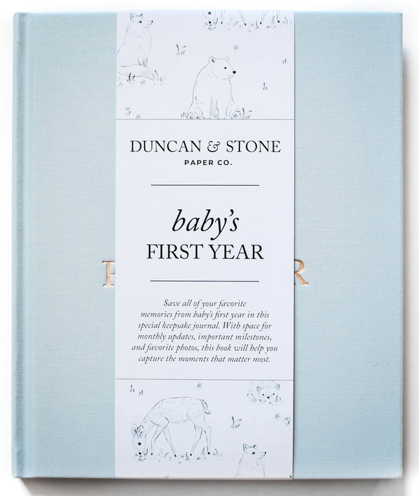 Baby's First Year Memory Book & Photo Album |  Dusty Rose