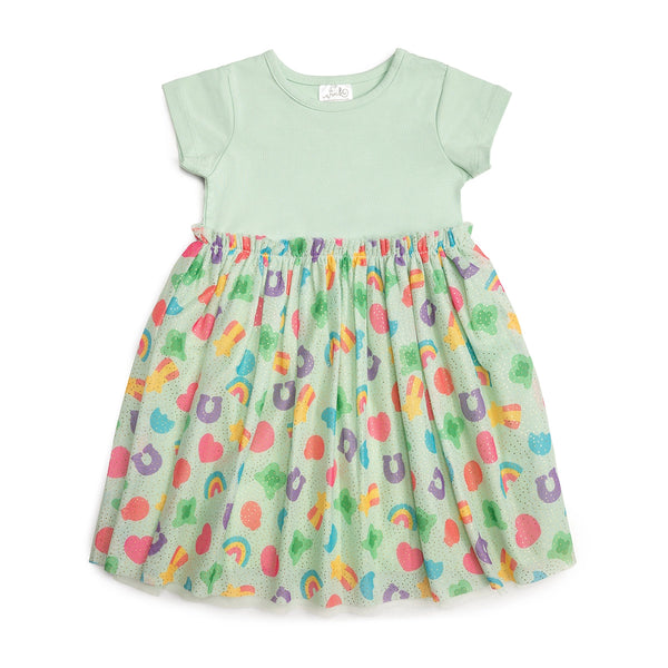 Lucky Charms Short Sleeve Tutu Dress