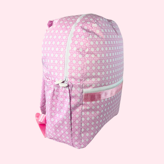 Glossy Medium Backpack w/ Pockets | Pink Bungalow