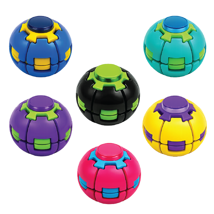 Power Spin Squeeze Fidget Ball | Assorted