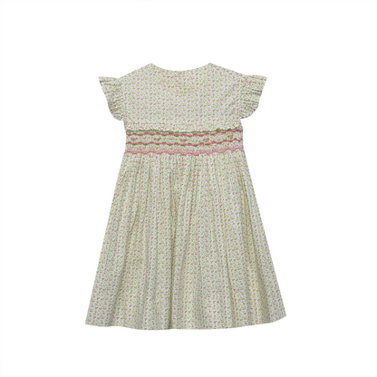 Pink Flower Juliette Dress-Garden Keepsake