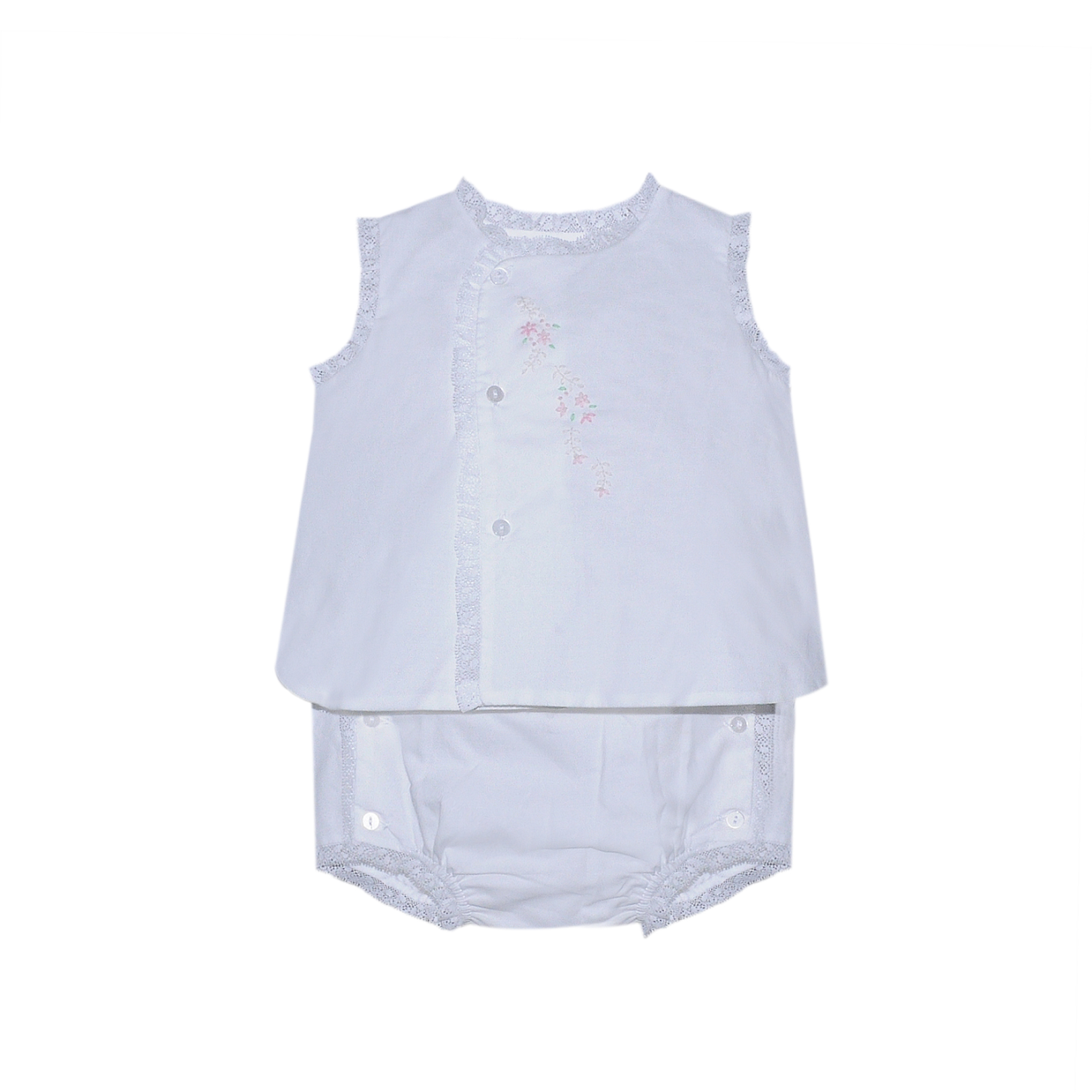 Blanche Diaper Set | White