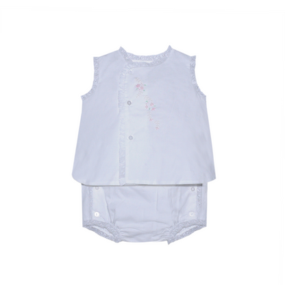 Blanche Diaper Set | White