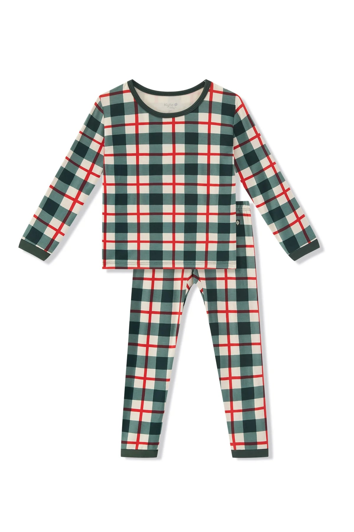 Kyte Baby L/S Pajama Set | Holiday Plaid