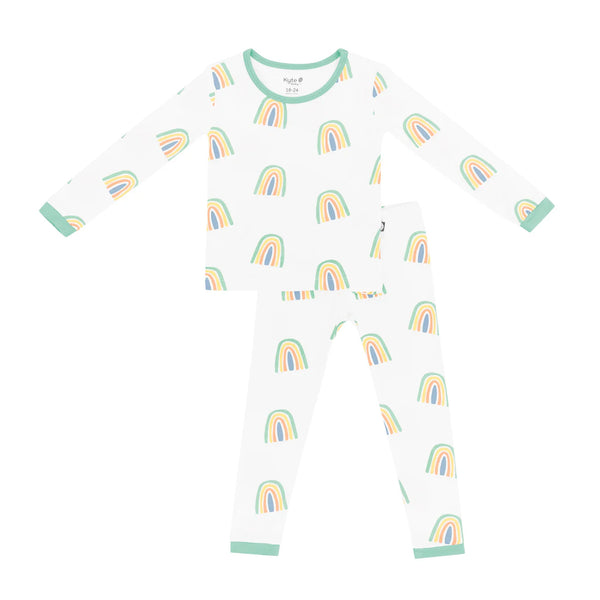 Kyte Baby Toddler Pajama Set | Wasabi Rainbow