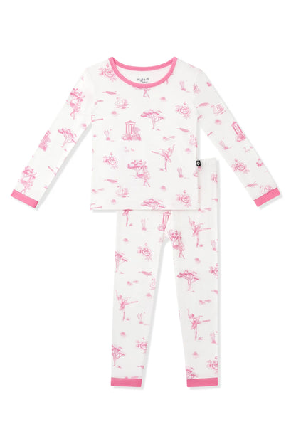 Kyte Baby Toddler Pajama Set | Toile Ballet