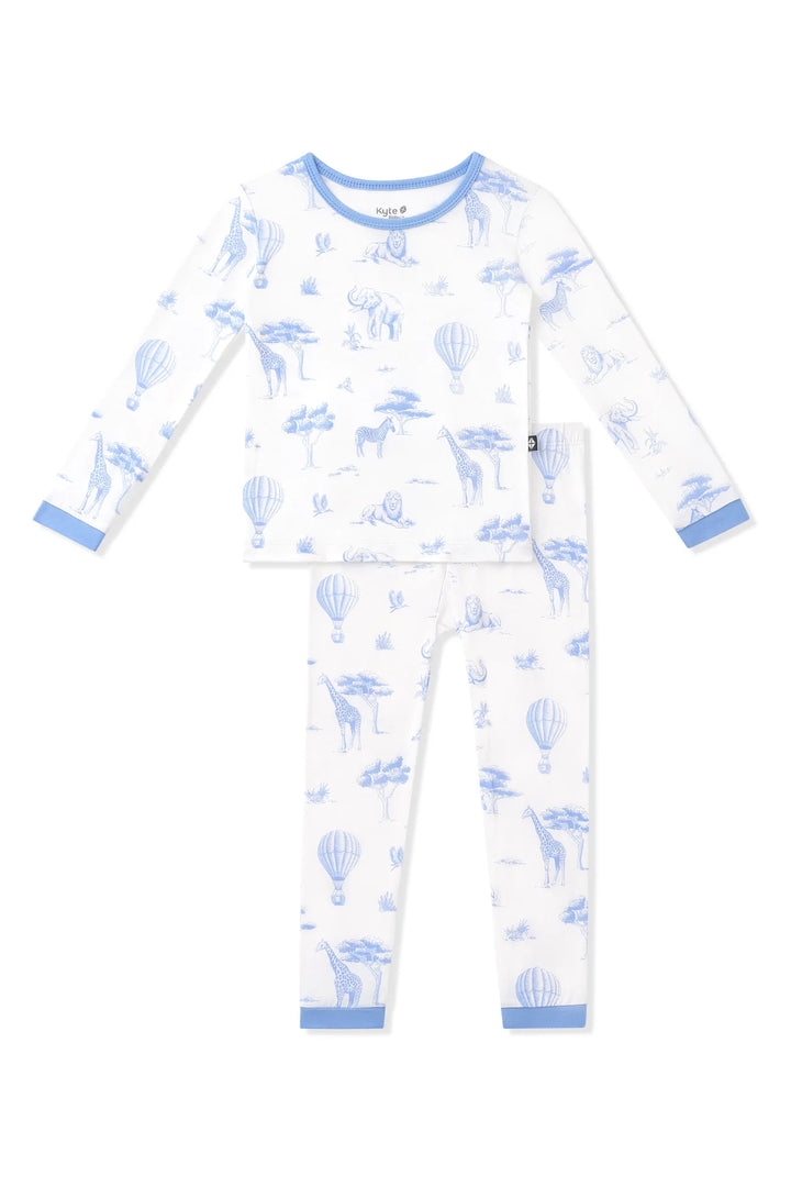Kyte Baby Toddler Pajama Set | Toile Safari