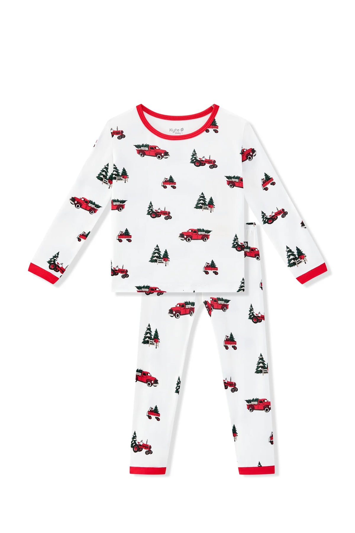 Kyte Baby L/S Pajama Set | Holiday Tree Farm