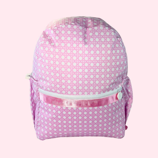 Glossy Medium Backpack w/ Pockets | Pink Bungalow