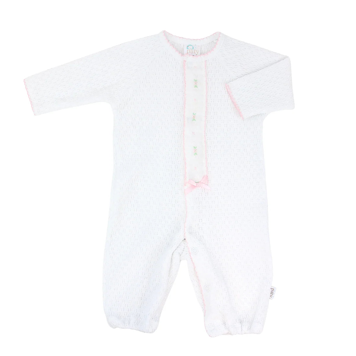 Paty Knit Converter w Swiss Floral Trim | Pink