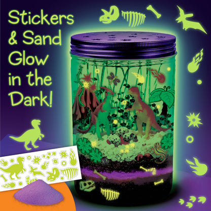 Grow N' Glow Dinosaur Terrarium | DIY Craft Kit for Kids
