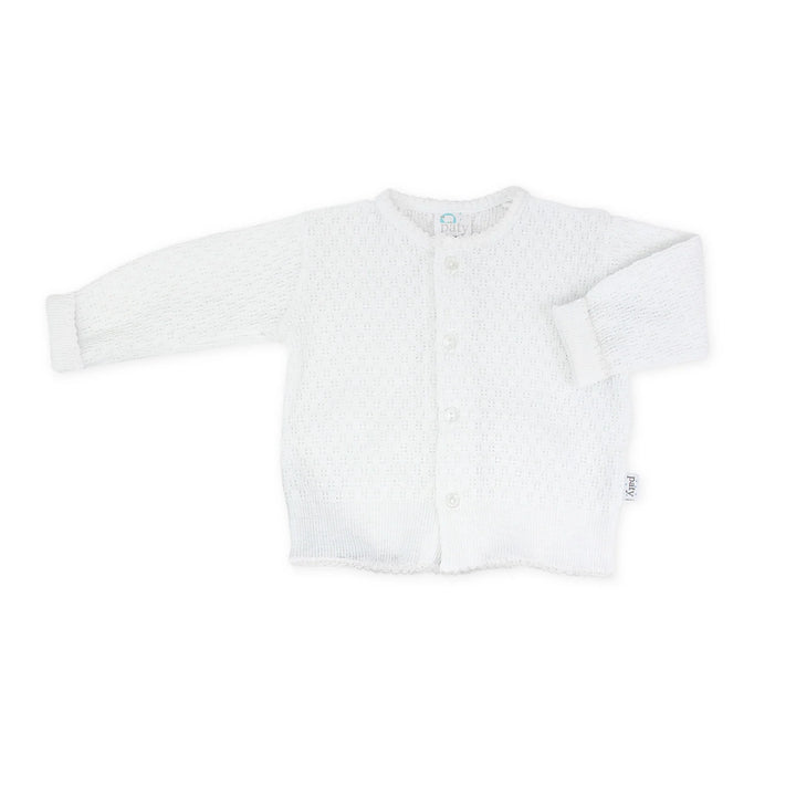 Paty Knit Cardigan Sweater | White