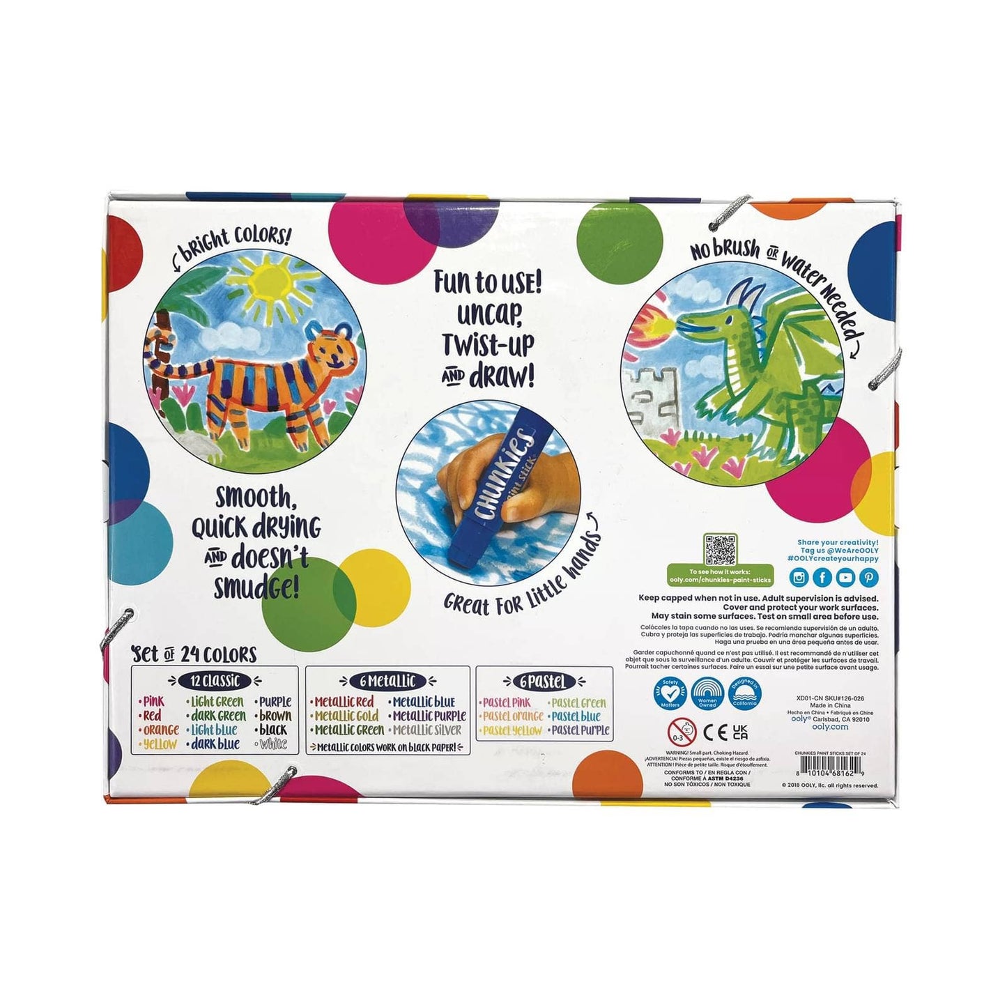 Chunkies Paint Sticks Variety Pack | Set of 24