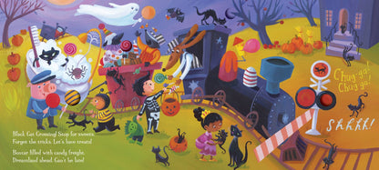 Goodnight Train Halloween Board Book | June Sobel