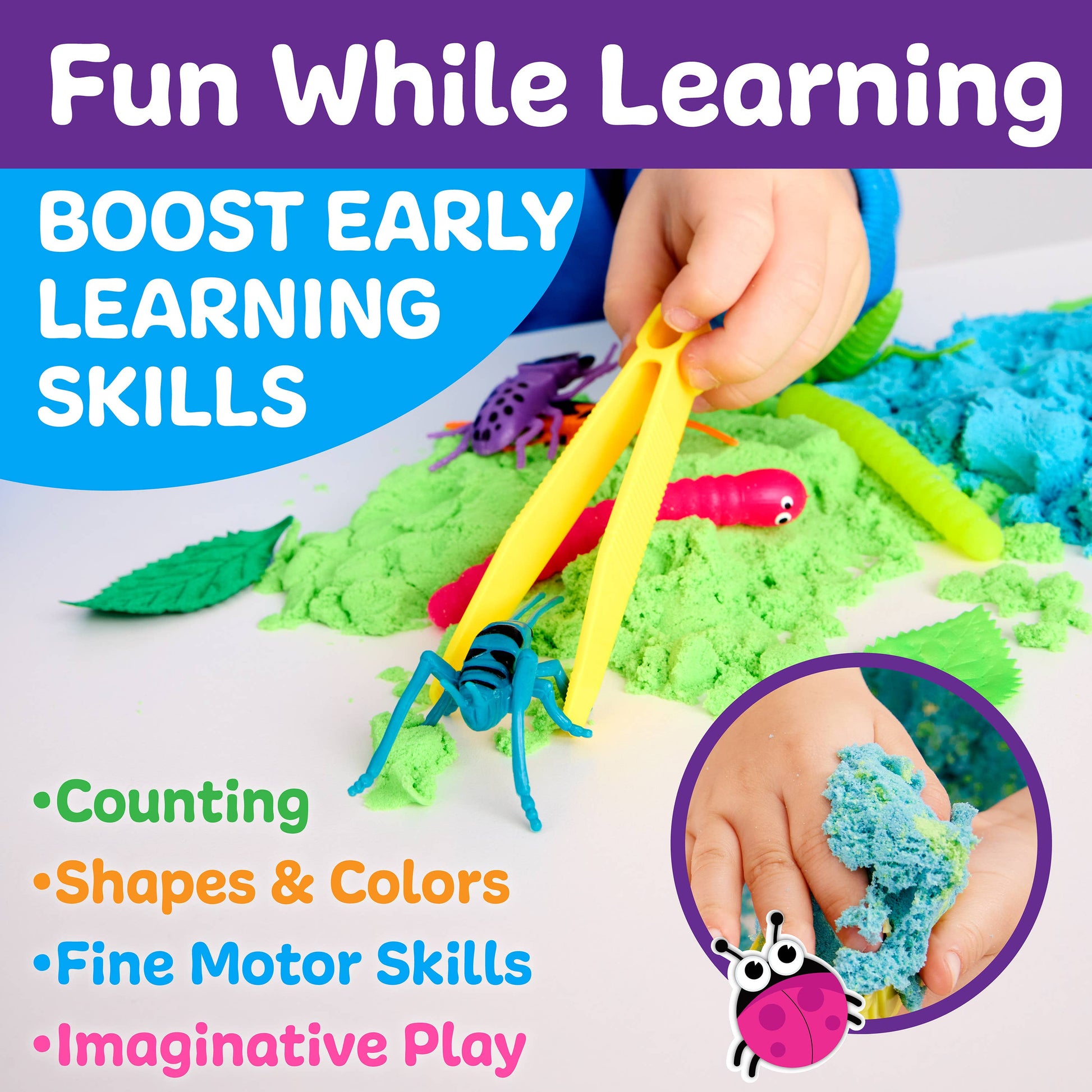 Sensory Adventure Neon Bugs Bucket
