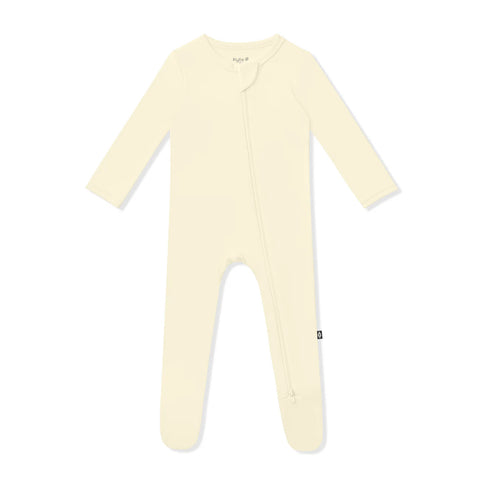 Kyte Baby Zippered Bamboo Footie | Chamomile