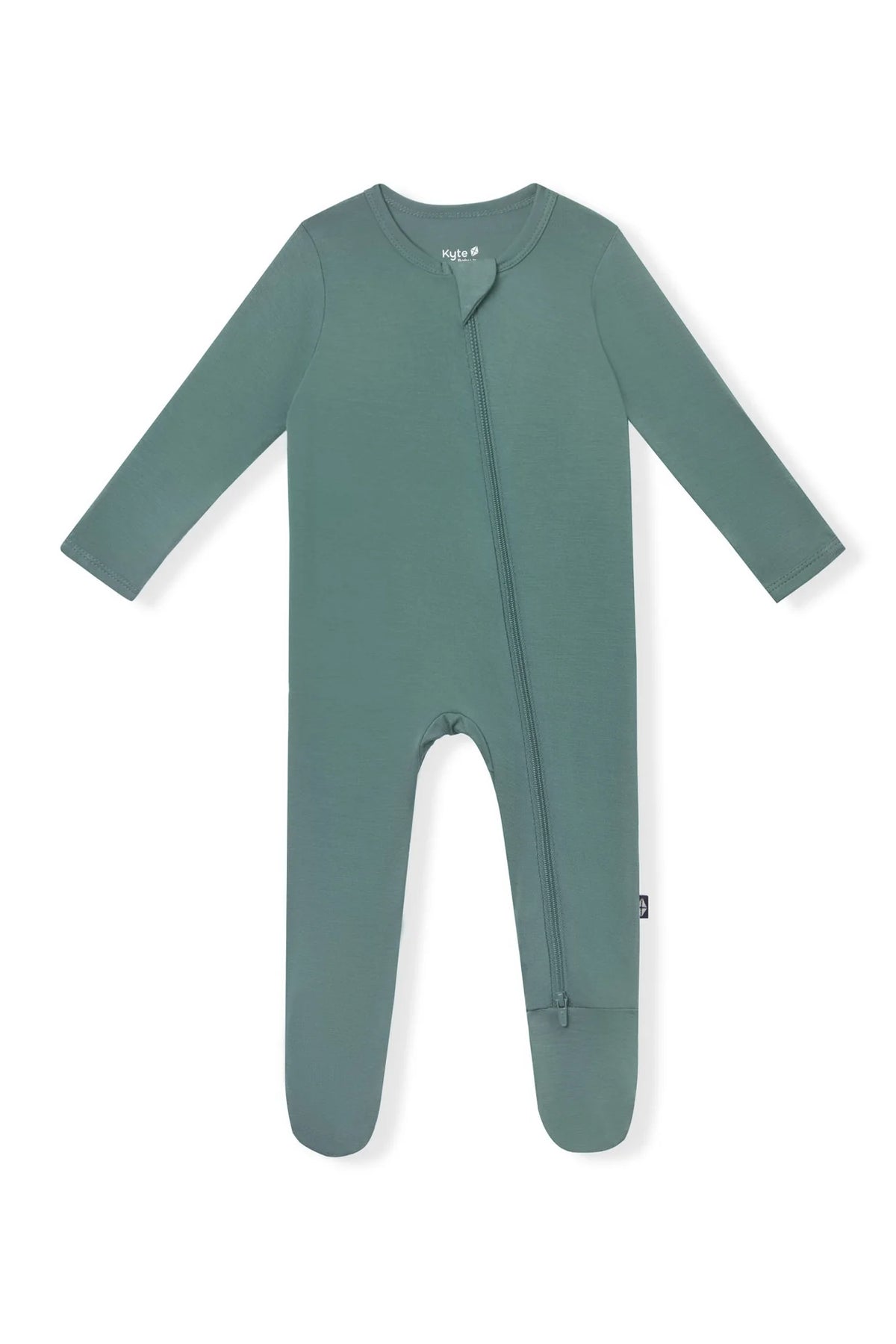 Kyte Baby Zippered Bamboo Footie | Pine