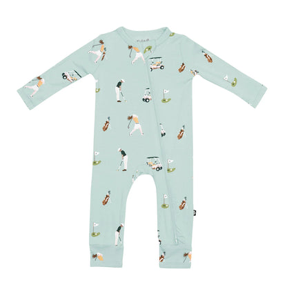 Kyte Baby Zippered Bamboo Romper | Golf