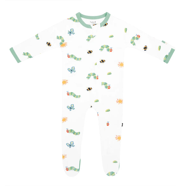 Kyte Baby Zippered Bamboo Footie | The Very Hungry Caterpillar and Friends