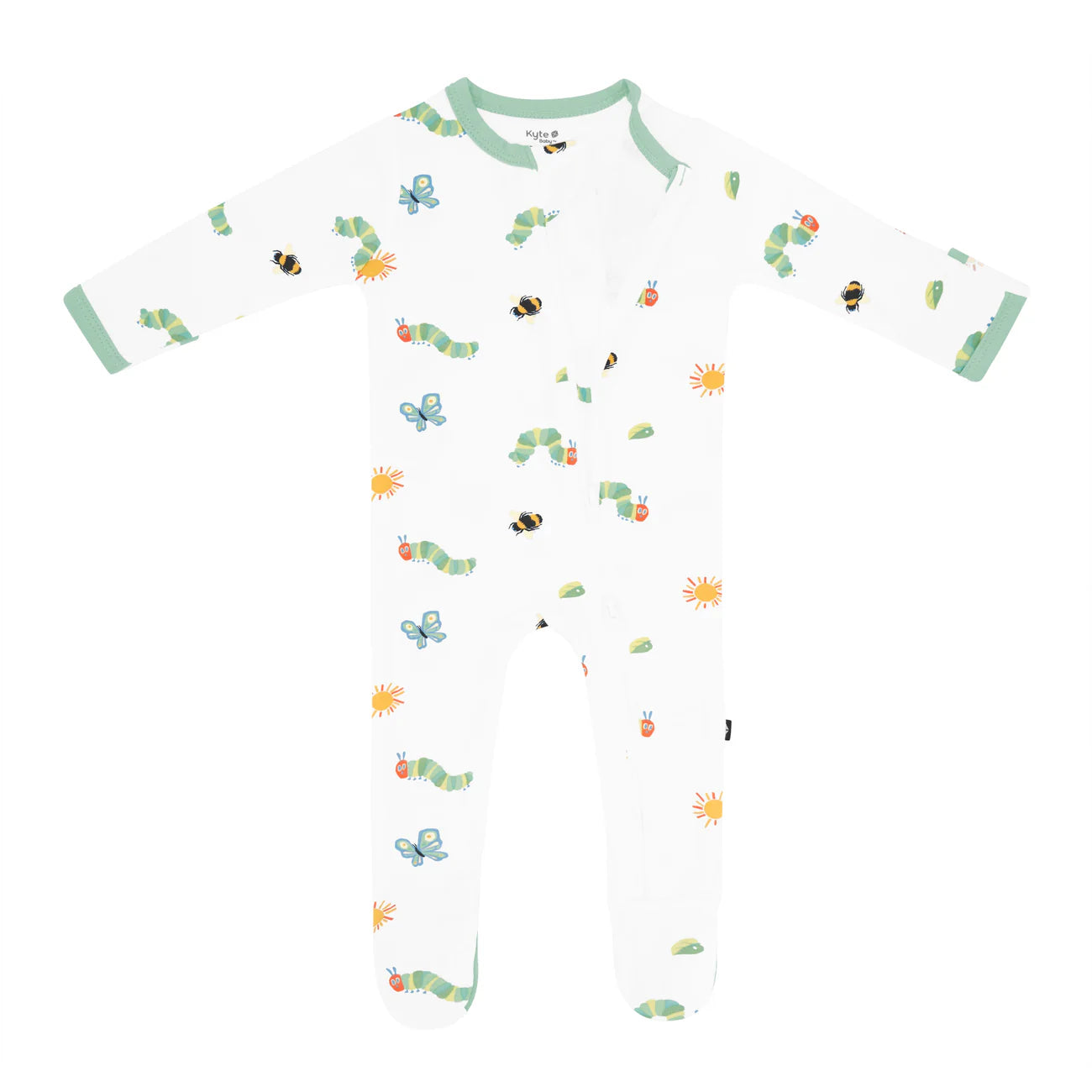 Kyte Baby Zippered Bamboo Footie | The Very Hungry Caterpillar and Friends