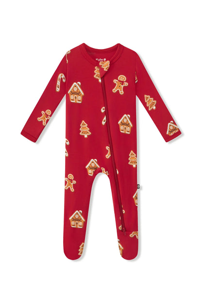 Kyte Baby Zippered Bamboo Footie | Gingerbread