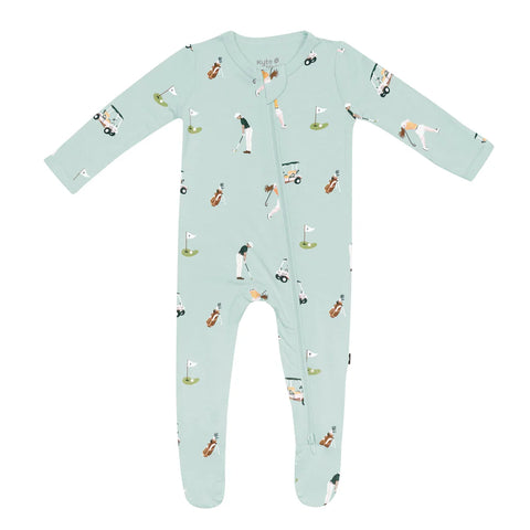 Kyte Baby Zippered Bamboo Footie | Golf