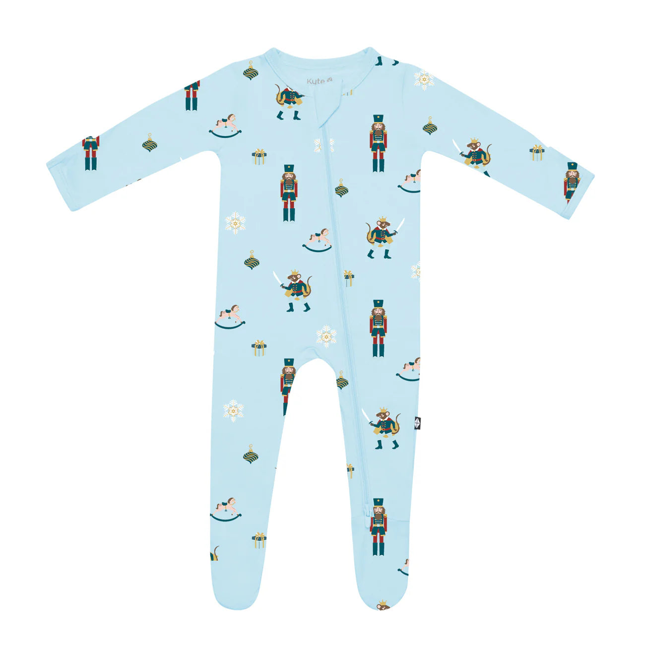 Kyte Baby Zipper Footie | Nutcracker