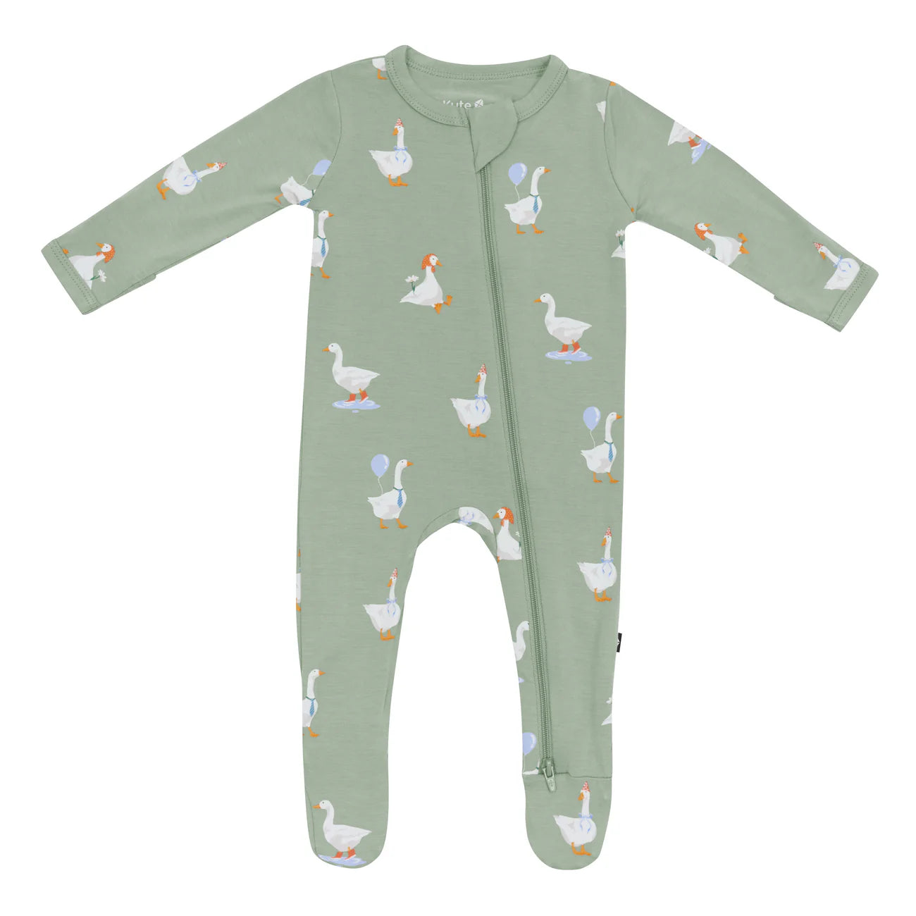 Kyte Baby Zippered Bamboo Footie | Silly Goose