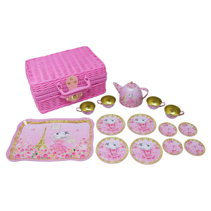 Claris The Chicest Mouse In Paris Picnic Basket Tea Set | Pack of 2