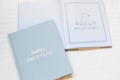 Baby's First Year Memory Book & Photo Album |  Dusty Rose