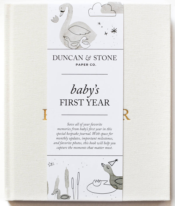 Baby's First Year Memory Book & Photo Album | Sky Blue