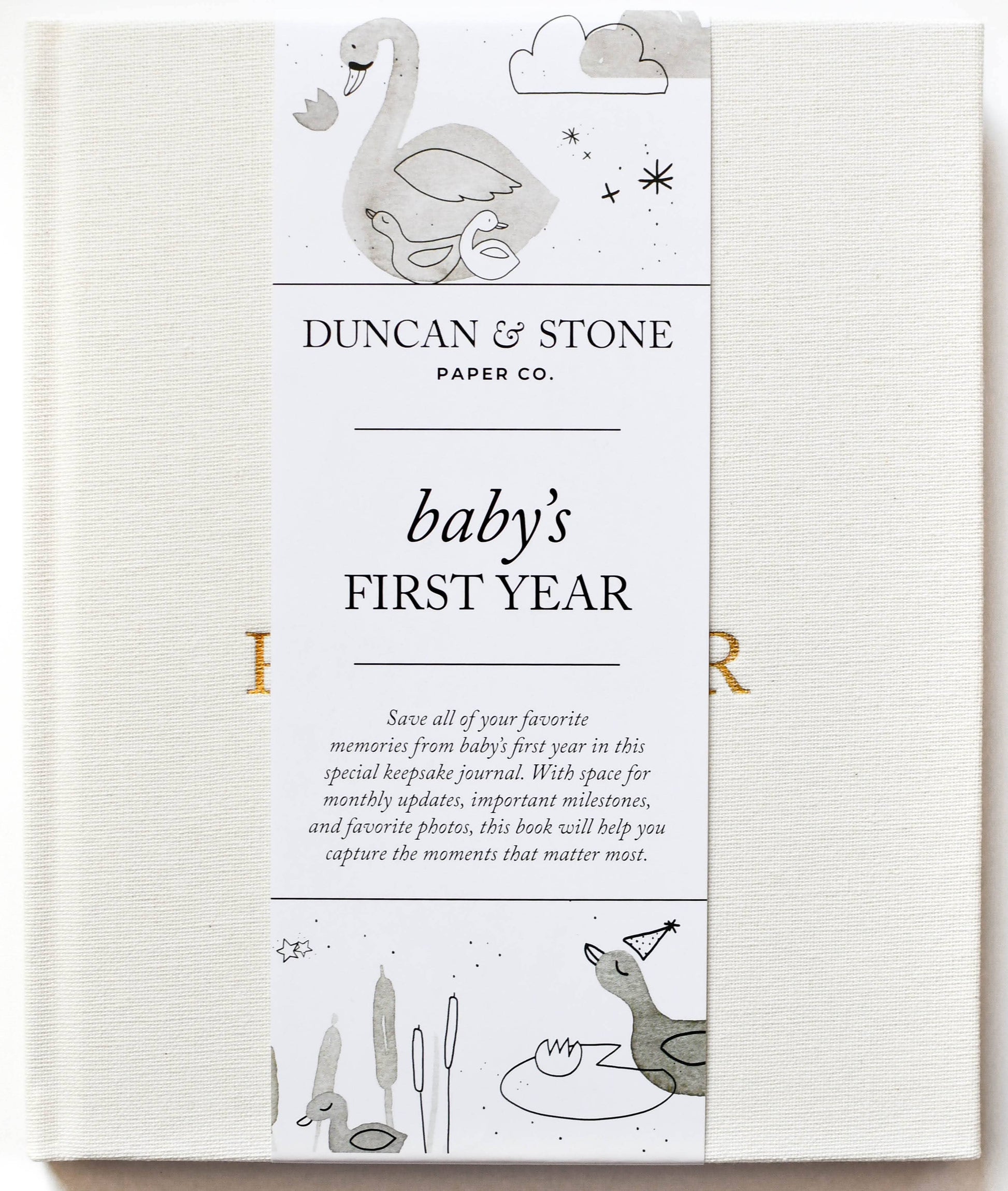 Baby's First Year Memory Book & Photo Album |  Dusty Rose