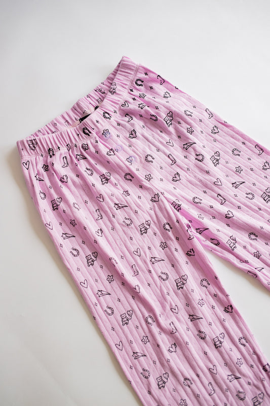 Pointelle Pant | Pink Western