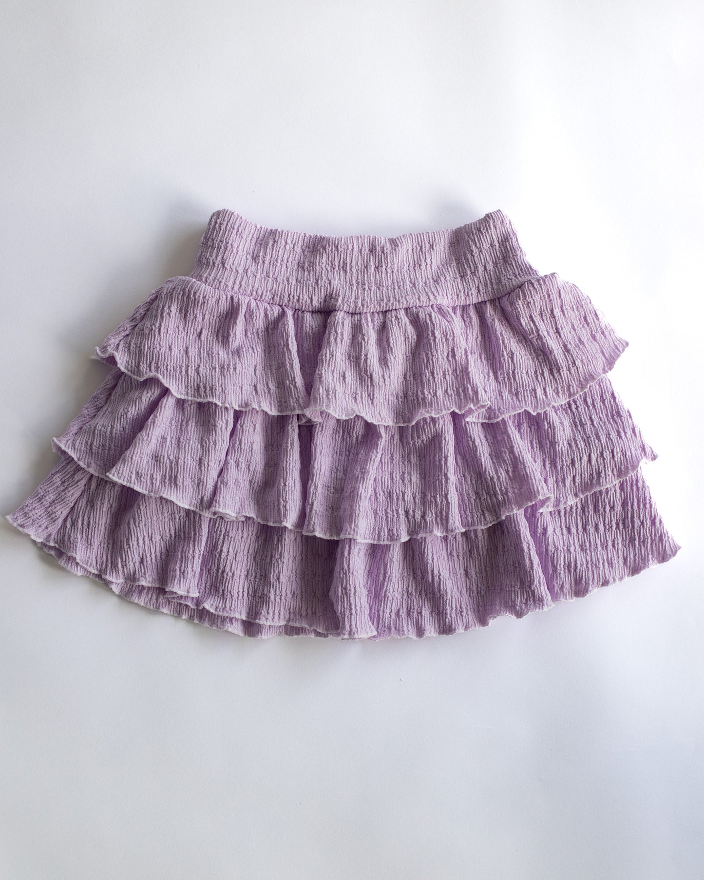 Crinkle Tiered Skirt | Lavender