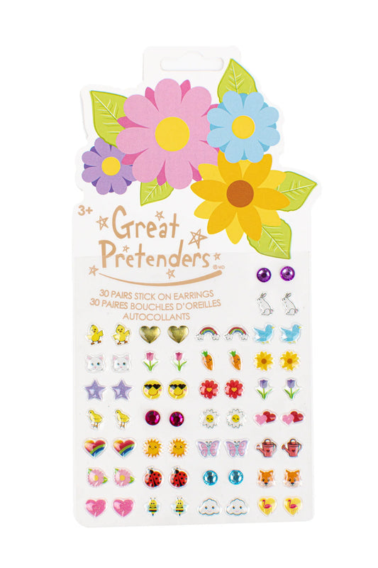 Spring Flowers Sticker Earrings | 30 Pairs