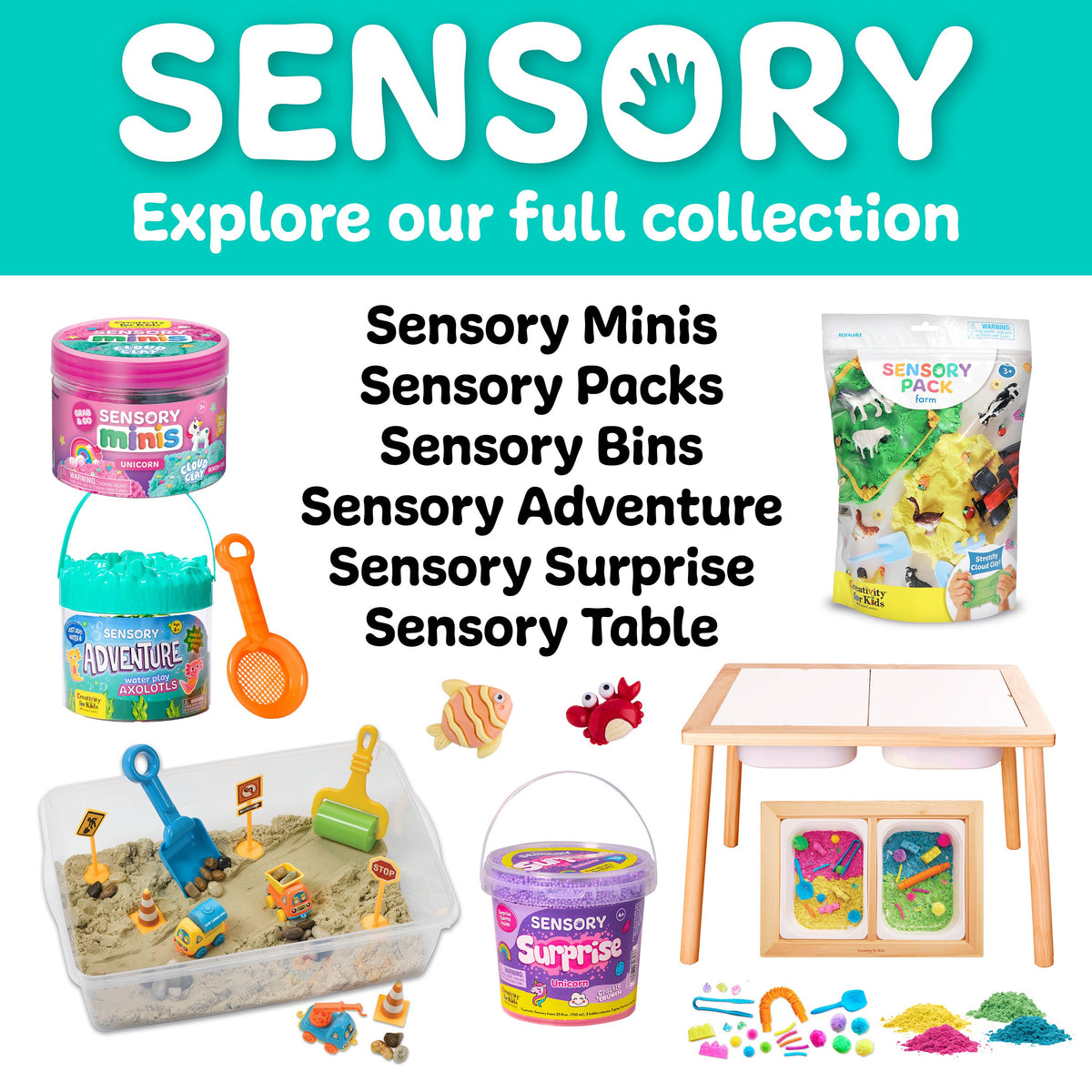 Sensory Surprise Squishy Foam Bucket | Unicorn Charms