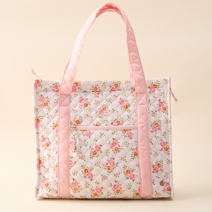 The Everyday Quilted Tote Bag-Endless Daydream Cream