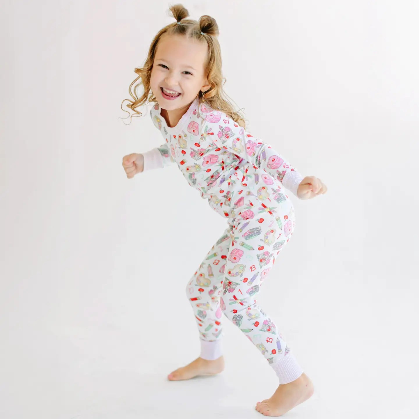 School Day Sweetness Long PJs | Pink
