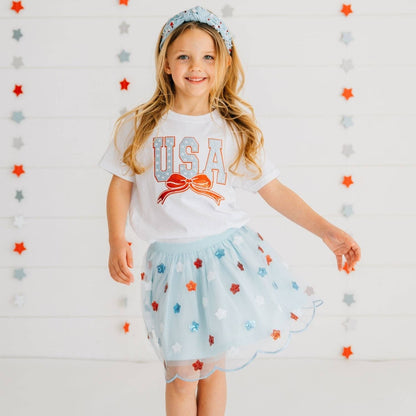 USA Sequin Stars Tutu - Fourth of July - Kids Clothing