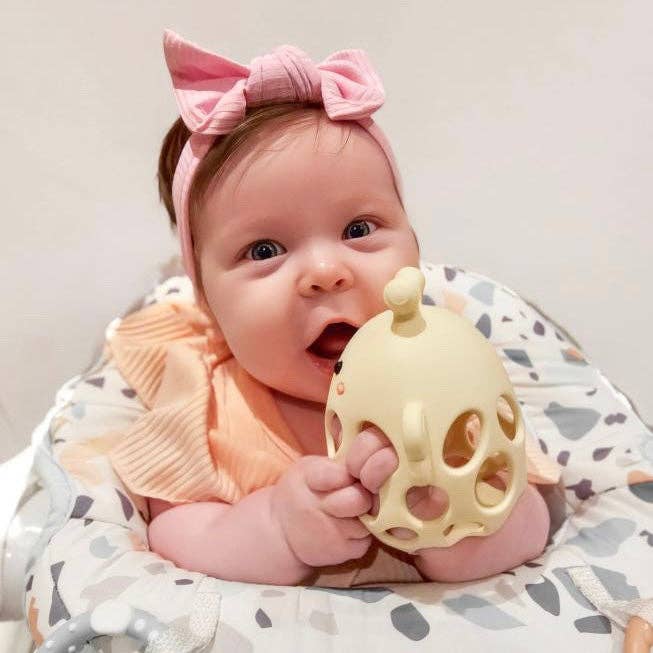 Garden Party Collection - Honey Bee Teether | Lemon