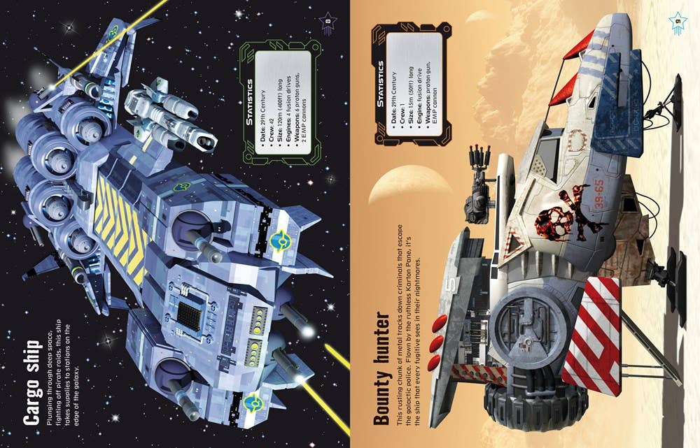 Build Your Own Spaceships Sticker Book | Usborne