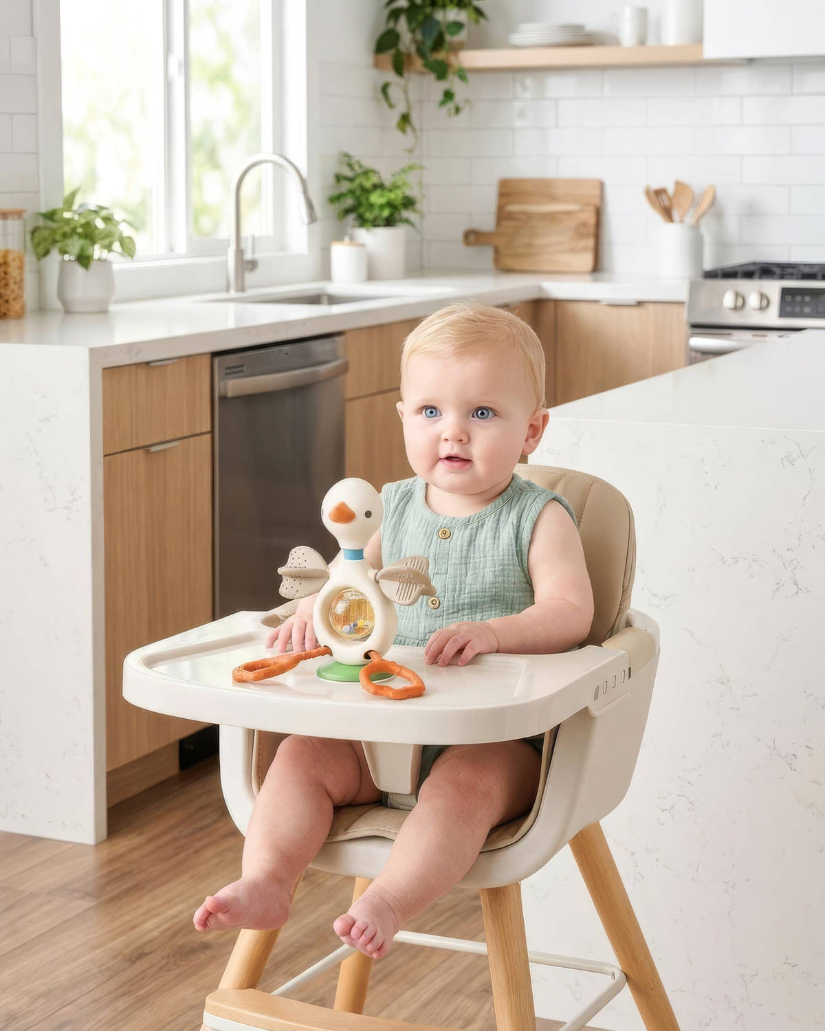 Itzy Twist & Bop™ | High Chair Sensory Toy Goose