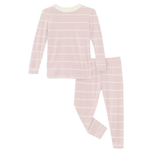 Print Long Sleeve Pajama Set | Macaroon Road