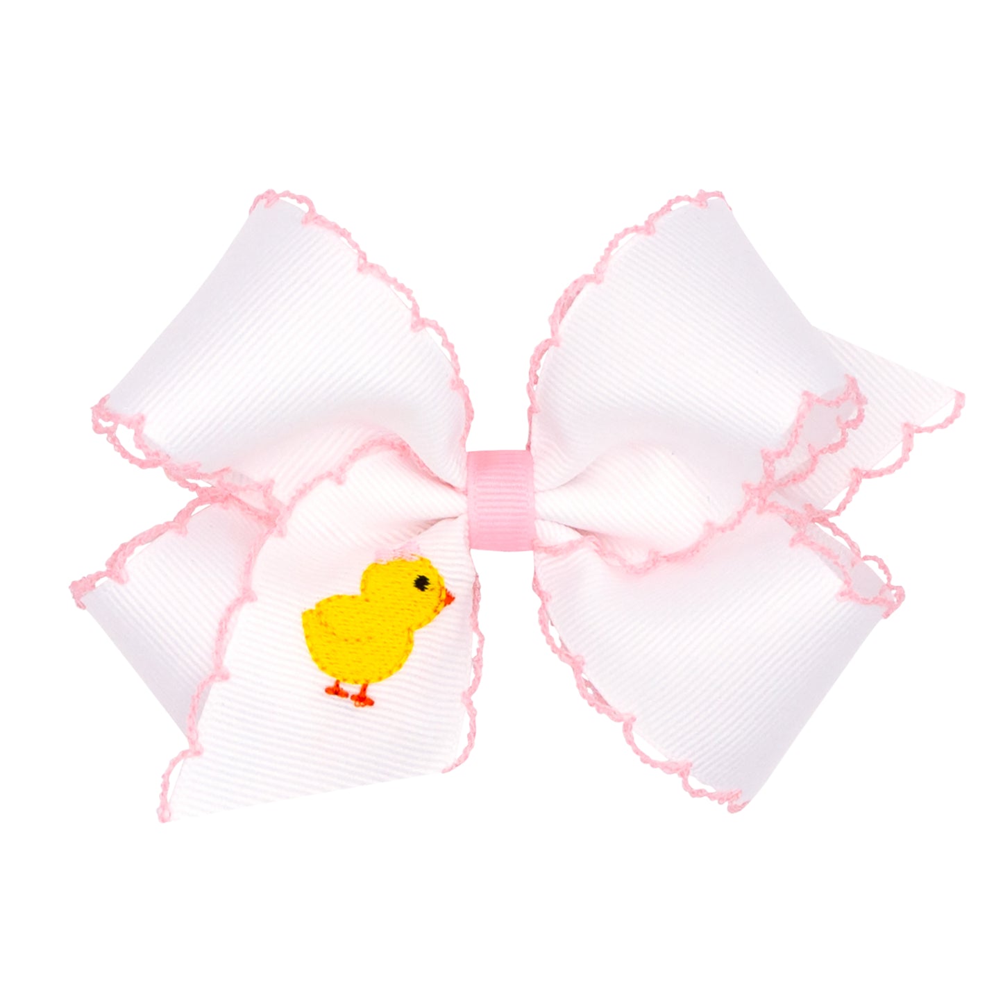 Medium Embroidered Grosgrain Bow | Chick