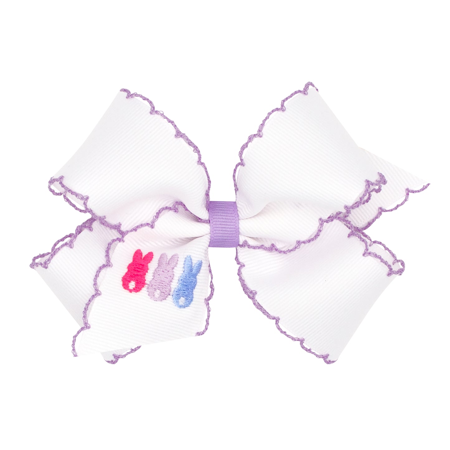 Medium Embroidered Grosgrain Bow | Peeps